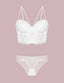 Lace - Trim Satin Robe - Bra Set by NRTKS